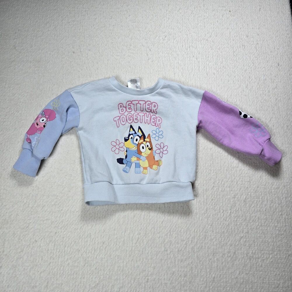 Disney Bluey Better Together Baby 18 Mo Crew Long Sleeve Sweatshirt